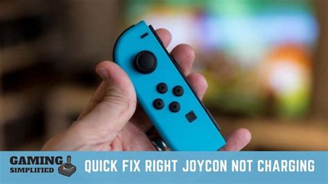 switch right joycon not charging.